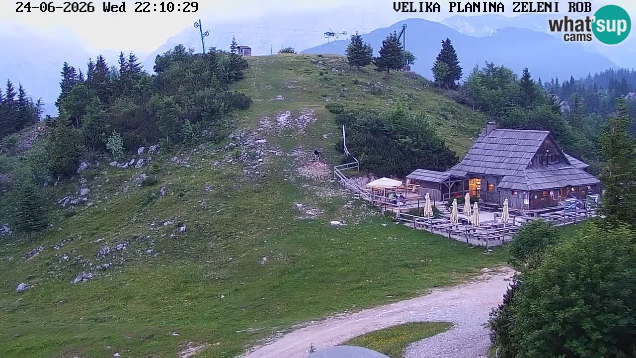 Zeleni Rob | Webcam en vivo Velika Planina
