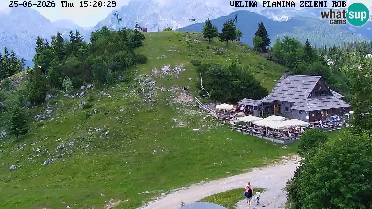 Zeleni Rob – kamera v živo | Velika Planina