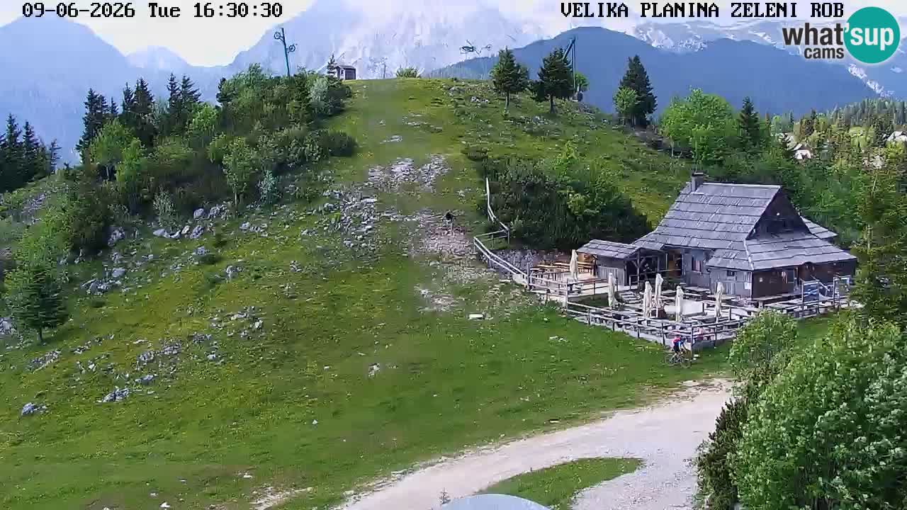 Zeleni Rob | Webcam en vivo Velika Planina