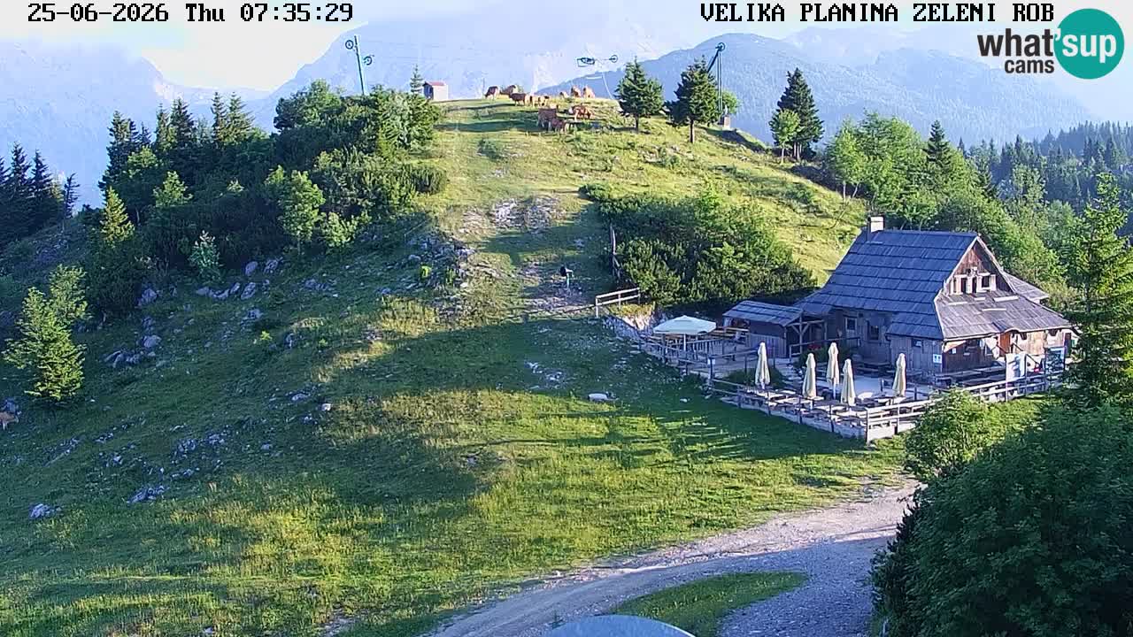 Zeleni Rob – Webcam live | Velika Planina