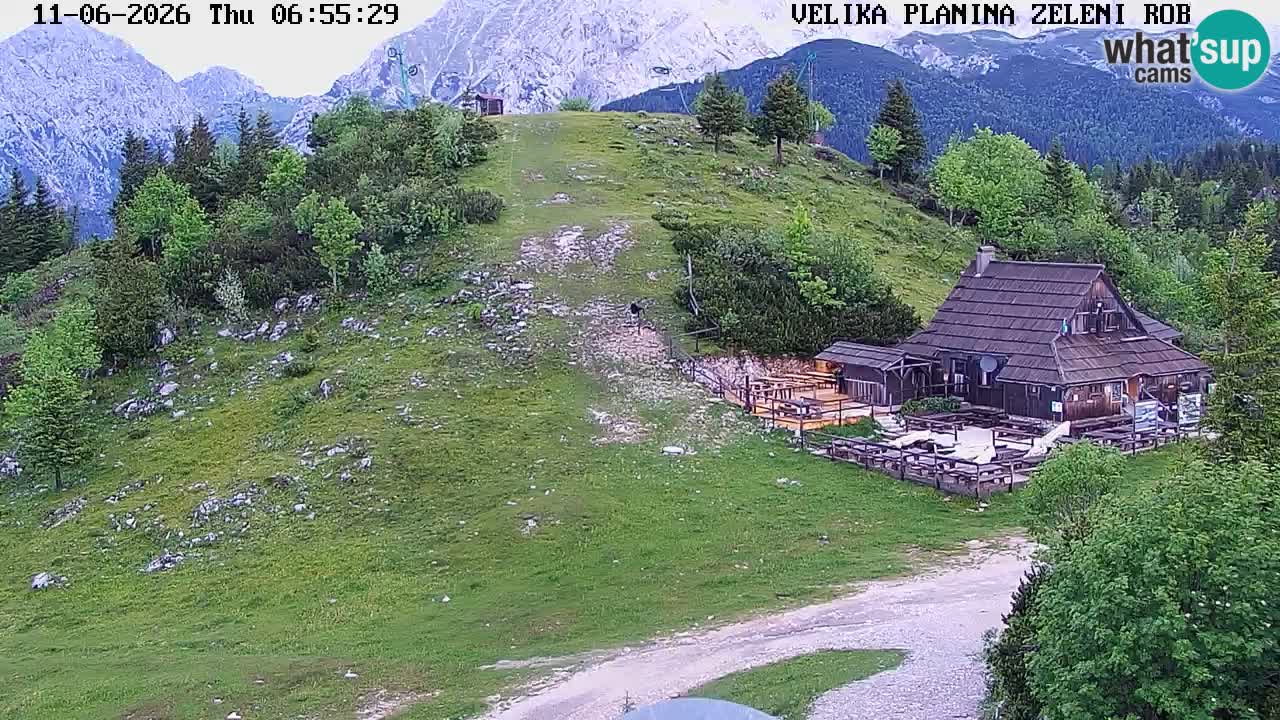 Zeleni Rob – Webcam live | Velika Planina