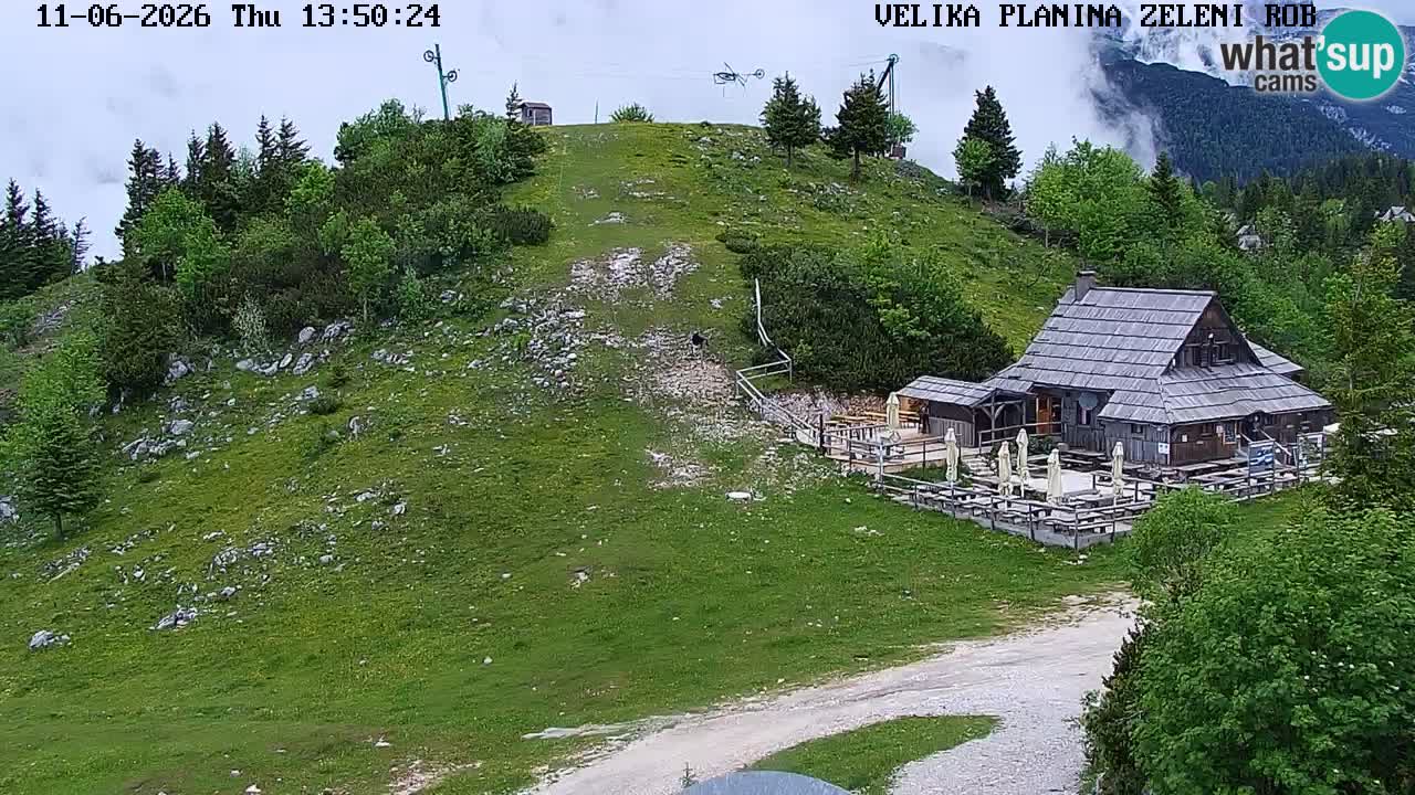 Zeleni Rob | Webcam en vivo Velika Planina