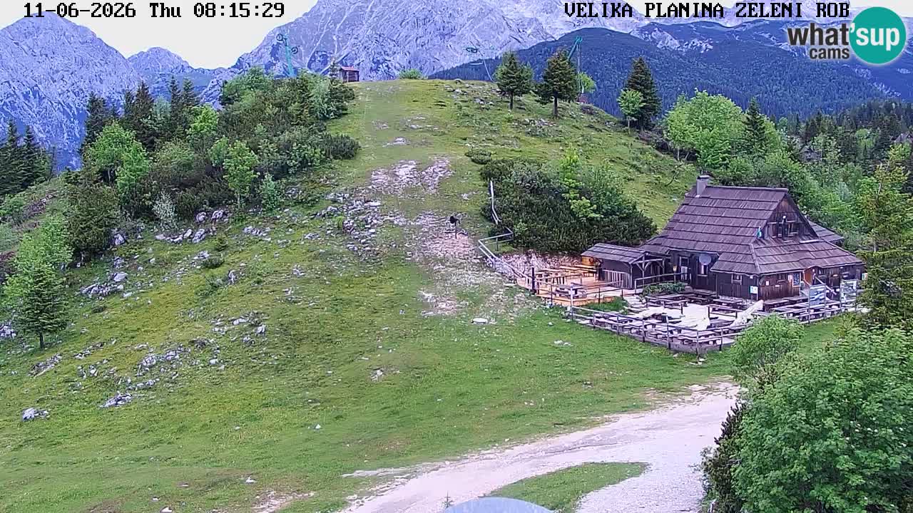 Zeleni Rob | Webcam en vivo Velika Planina