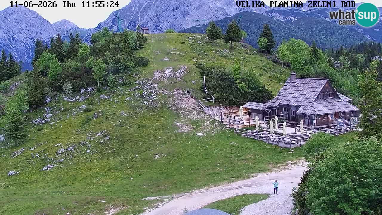 Zeleni Rob | Webcam en vivo Velika Planina