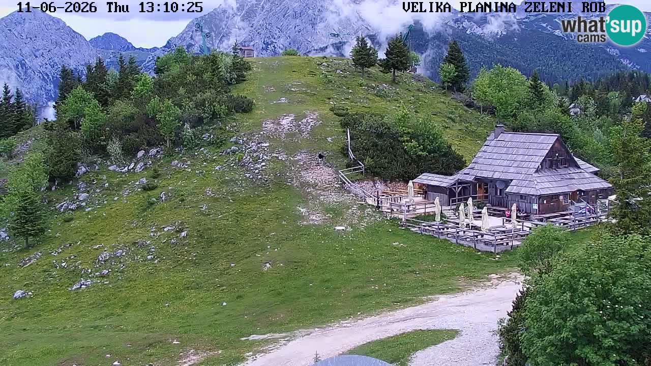 Zeleni Rob | Webcam en vivo Velika Planina