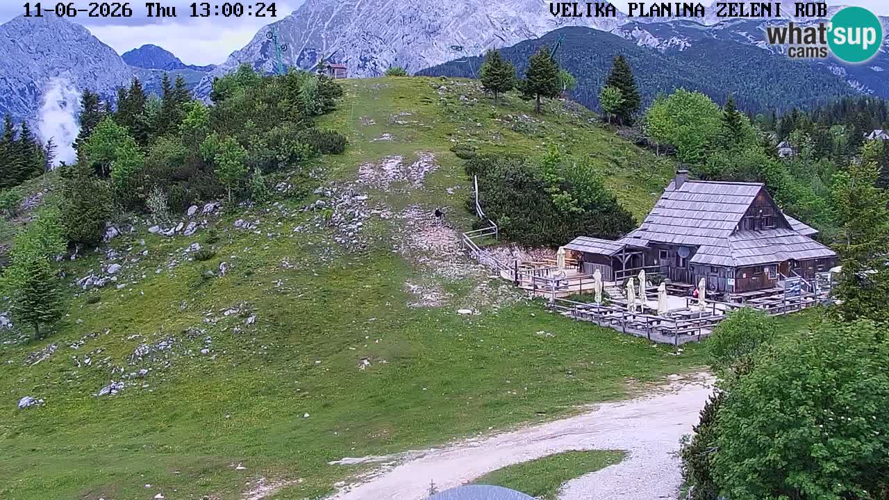 Zeleni Rob | Web kamera Velika Planina