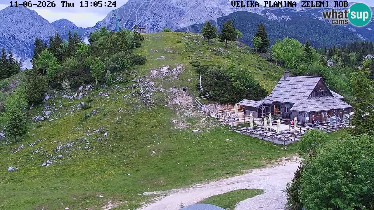 Zeleni Rob | Webcam en vivo Velika Planina
