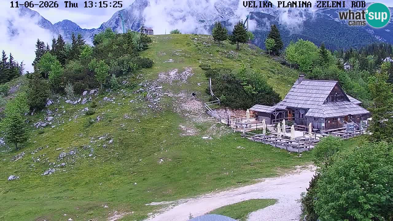Zeleni Rob – Webcam live | Velika Planina