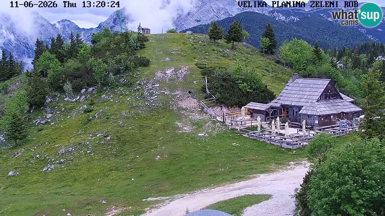 Zeleni Rob | Webcam en vivo Velika Planina