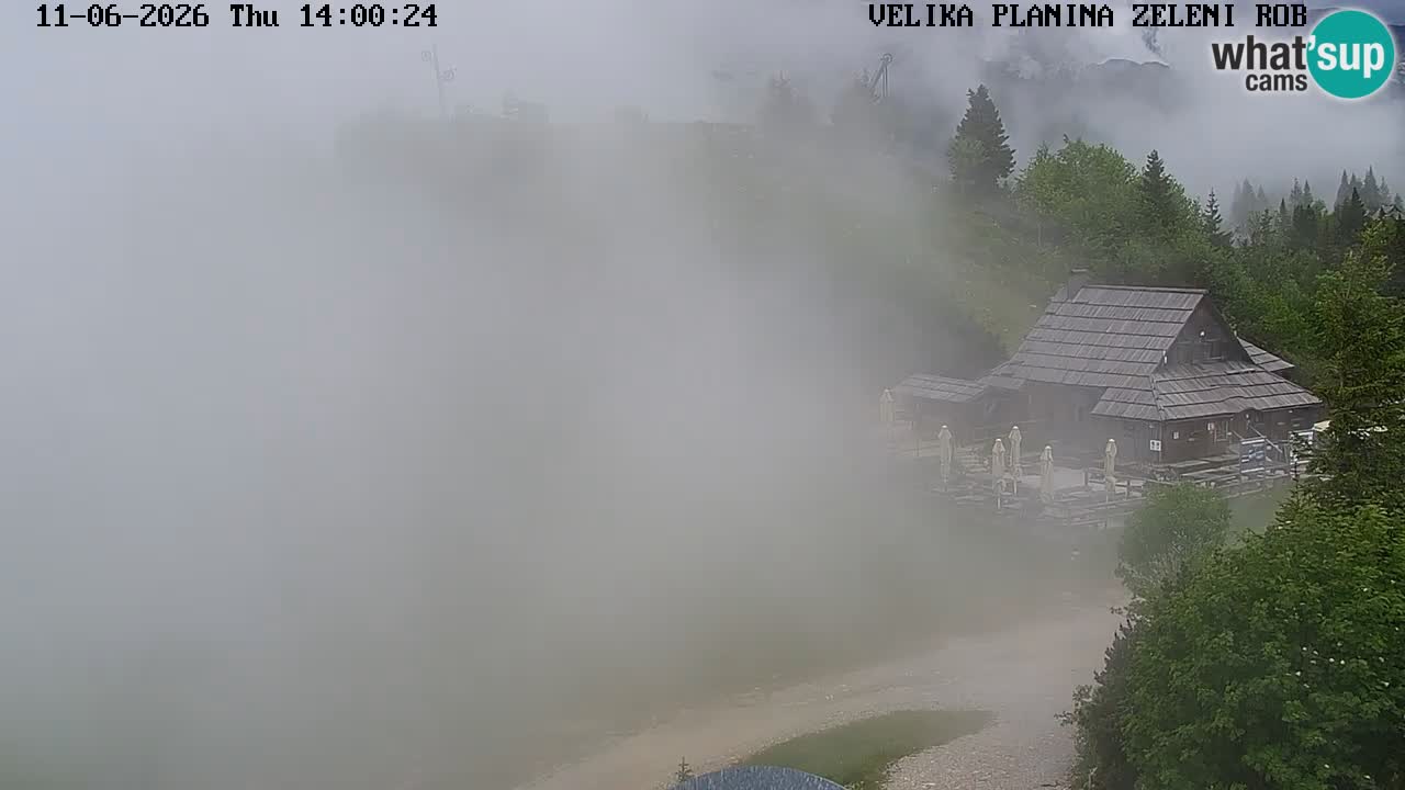 Zeleni Rob | Webcam en vivo Velika Planina