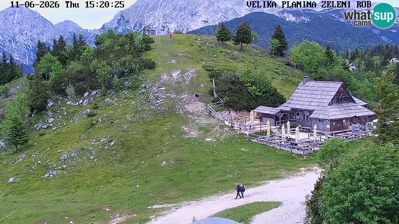 Zeleni Rob | Web kamera Velika Planina