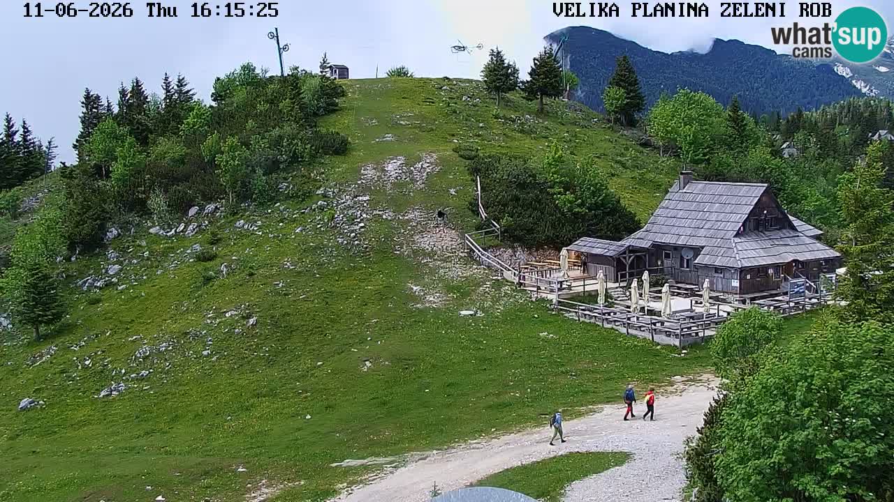 Zeleni Rob | Webcam en vivo Velika Planina
