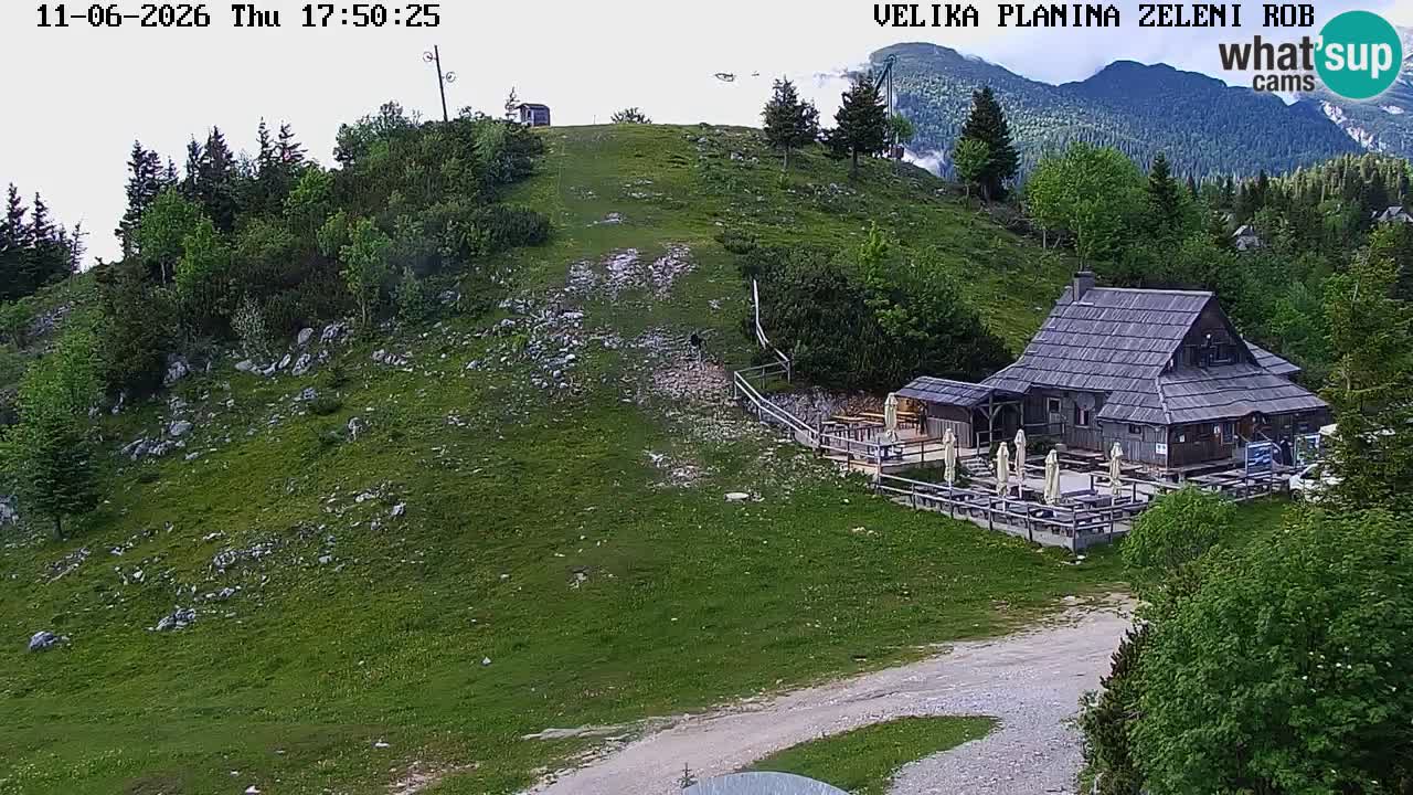 Zeleni Rob | Webcam en vivo Velika Planina