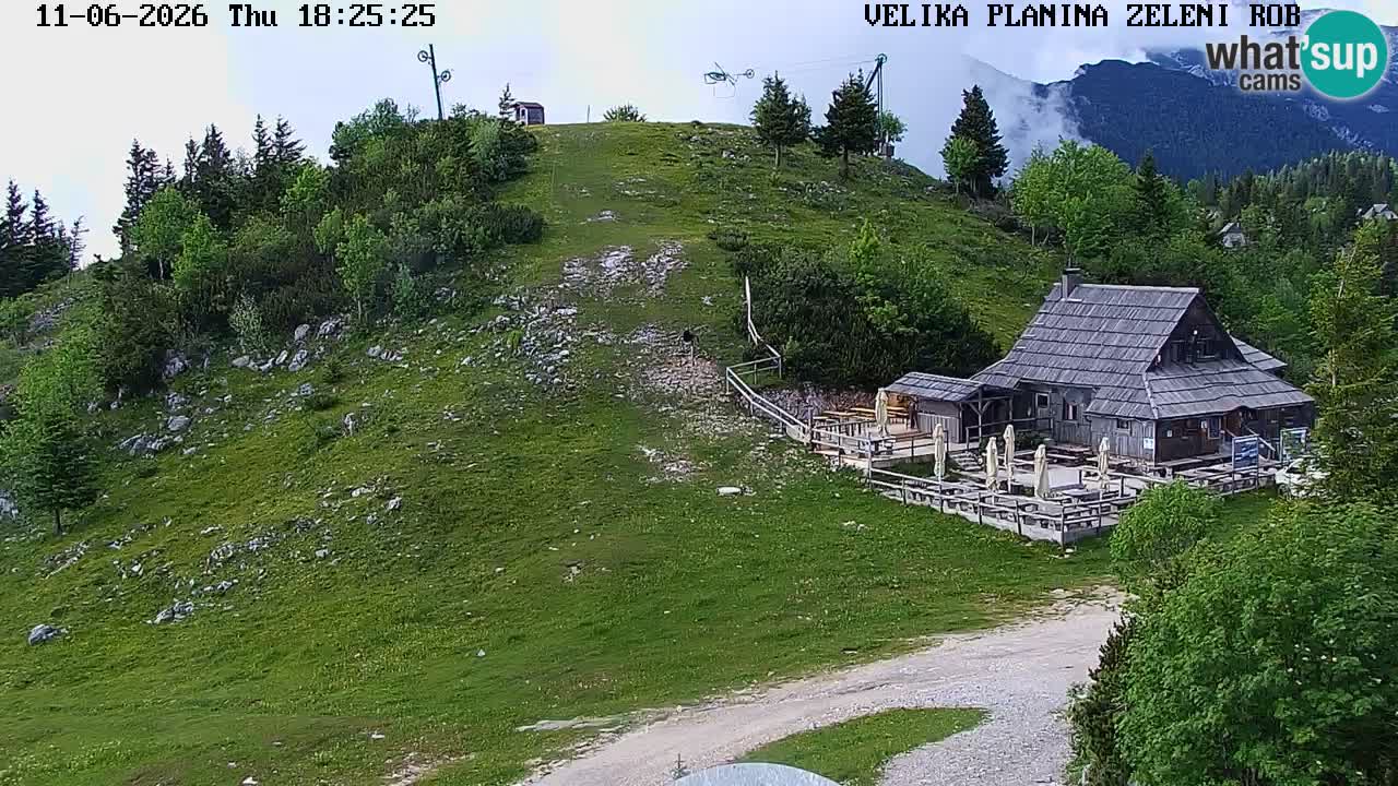 Zeleni Rob | Webcam en vivo Velika Planina