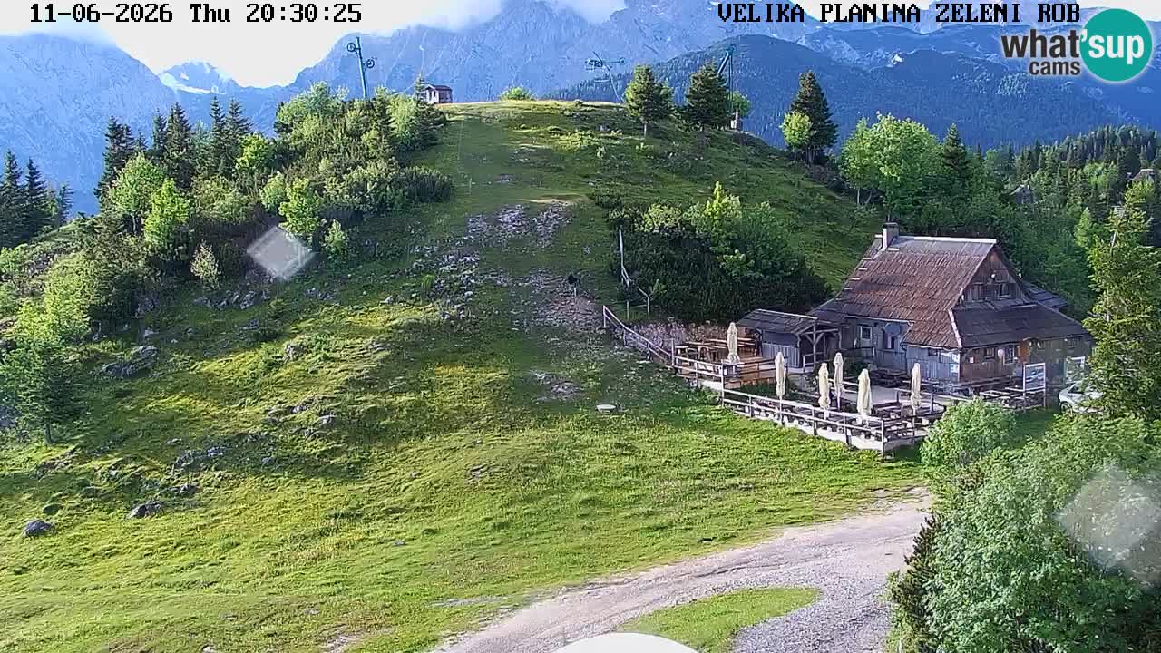 Zeleni Rob | Webcam en vivo Velika Planina