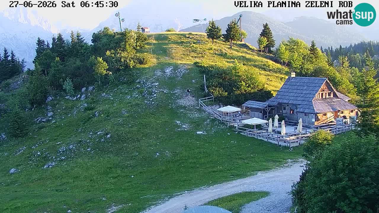 Zeleni Rob – kamera v živo | Velika Planina
