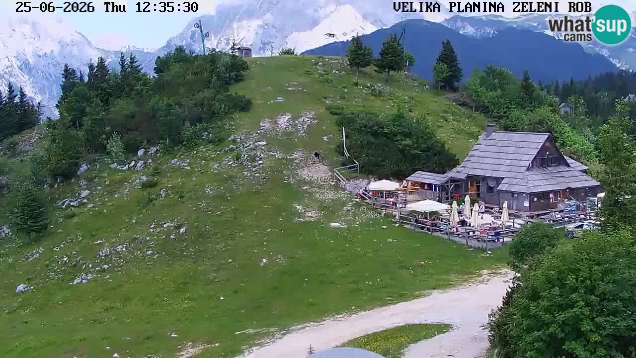 Zeleni Rob | Webcam en vivo Velika Planina