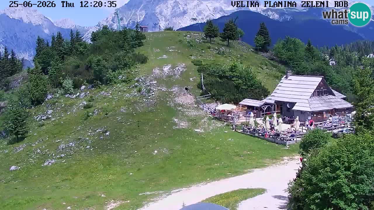 Zeleni Rob – kamera v živo | Velika Planina