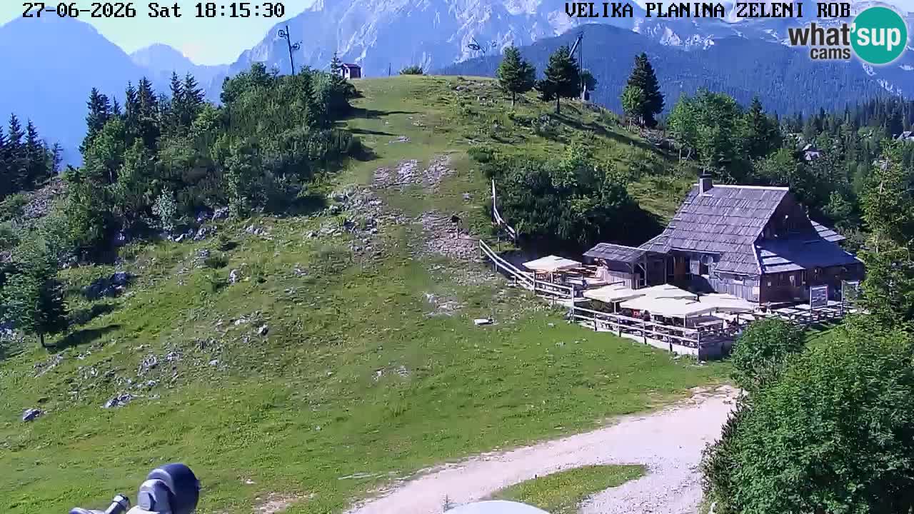 Zeleni Rob | Webcam en vivo Velika Planina