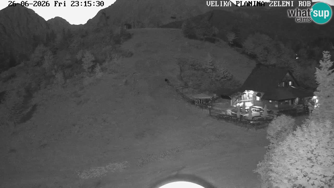 Zeleni Rob – kamera v živo | Velika Planina