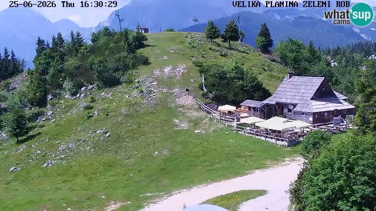 Zeleni Rob | Web kamera Velika Planina