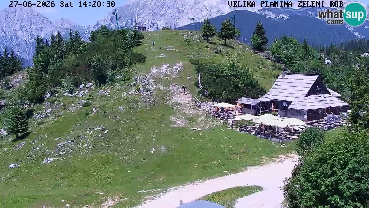 Zeleni Rob | Webcam en vivo Velika Planina