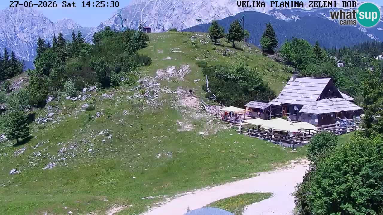 Zeleni Rob – kamera v živo | Velika Planina