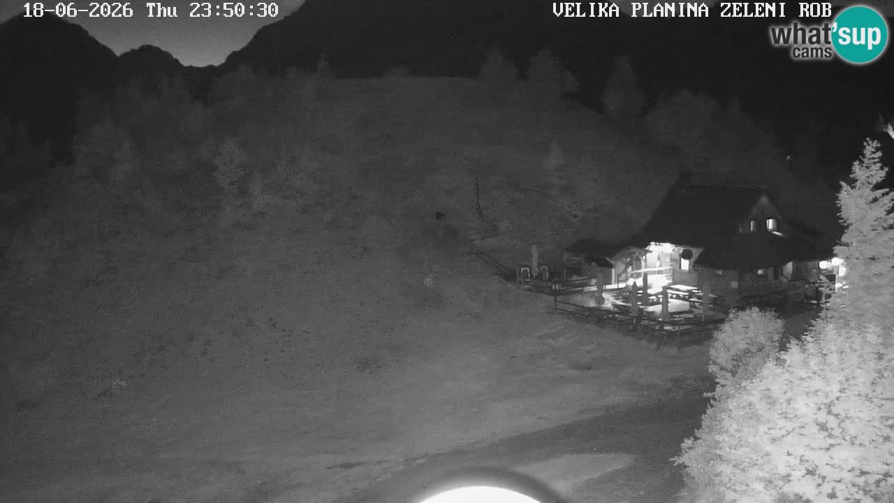 Zeleni Rob | Webcam en vivo Velika Planina