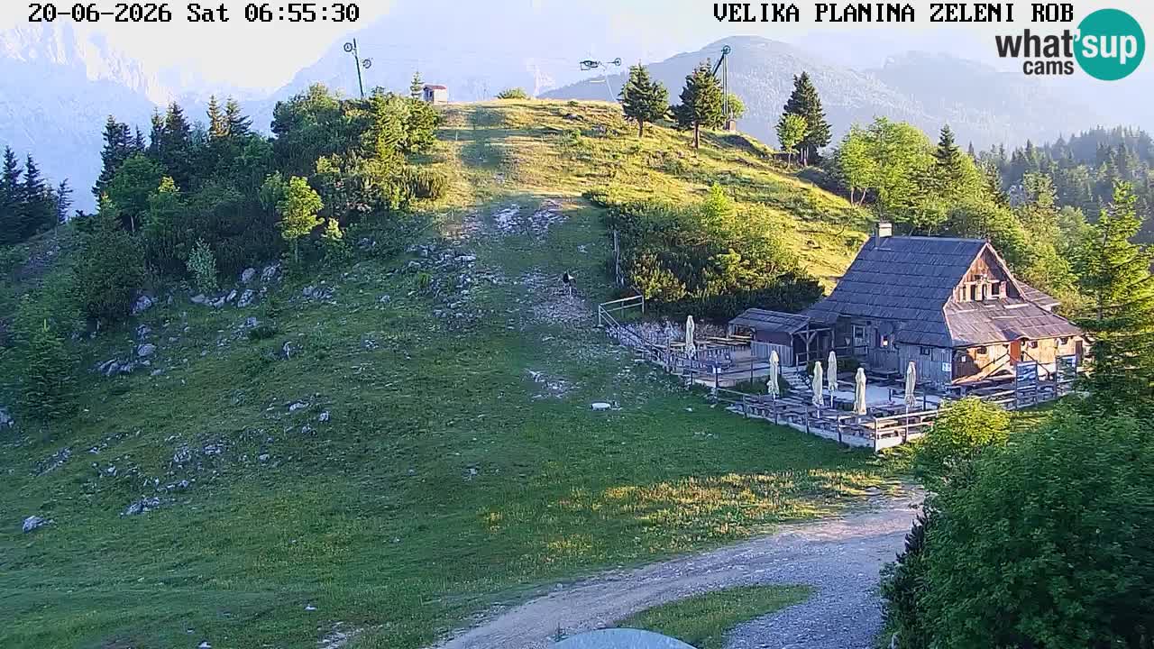 Zeleni Rob | Webcam en vivo Velika Planina