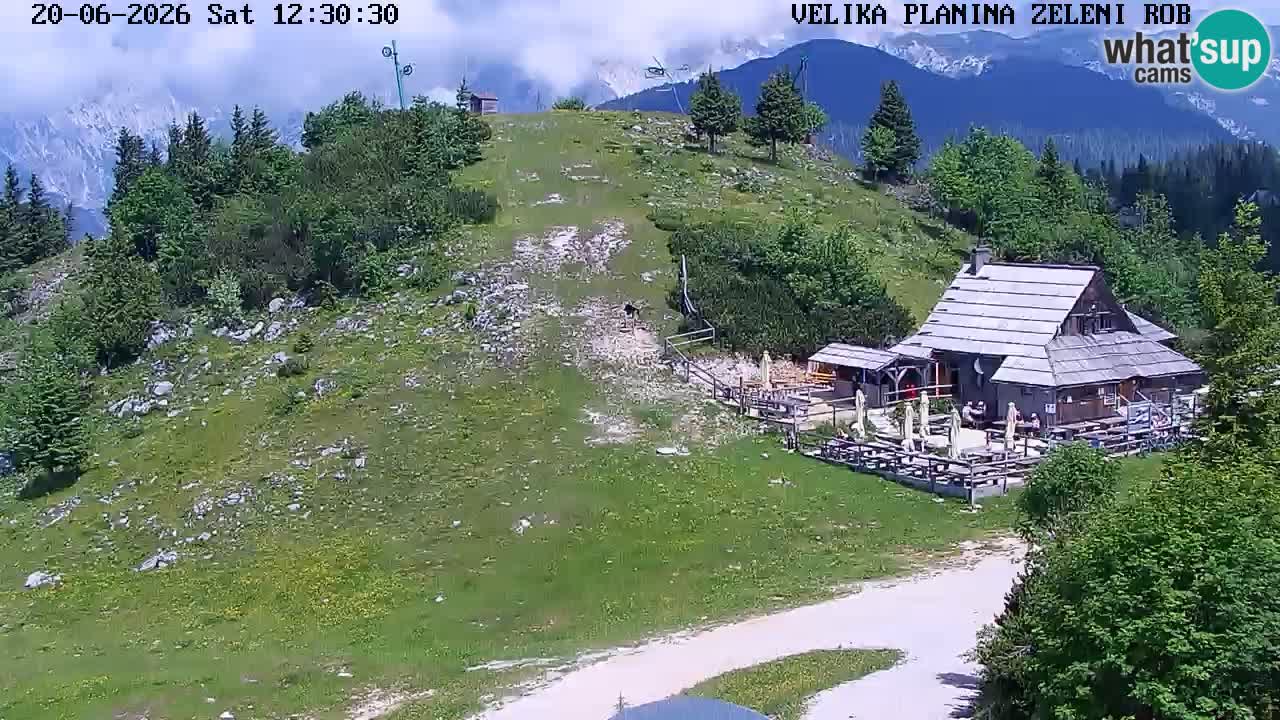 Zeleni Rob – kamera v živo | Velika Planina