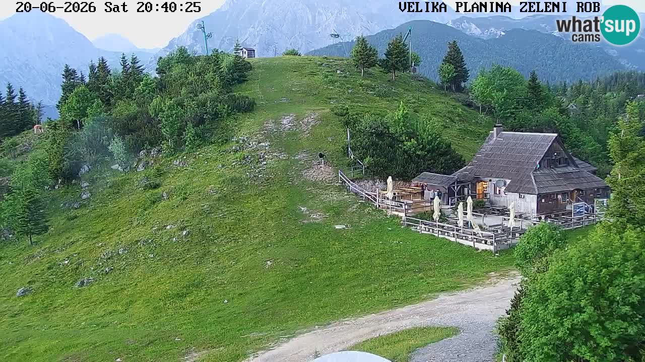 Zeleni Rob | Webcam en vivo Velika Planina