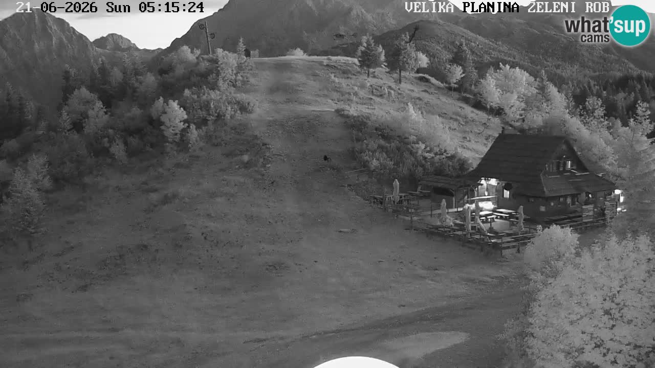 Zeleni Rob | Webcam en vivo Velika Planina