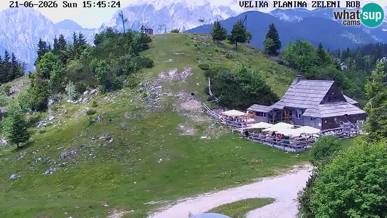 Zeleni Rob | Webcam en vivo Velika Planina