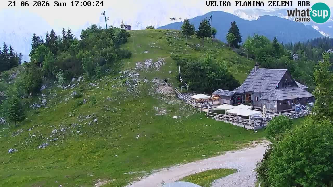 Zeleni Rob – kamera v živo | Velika Planina