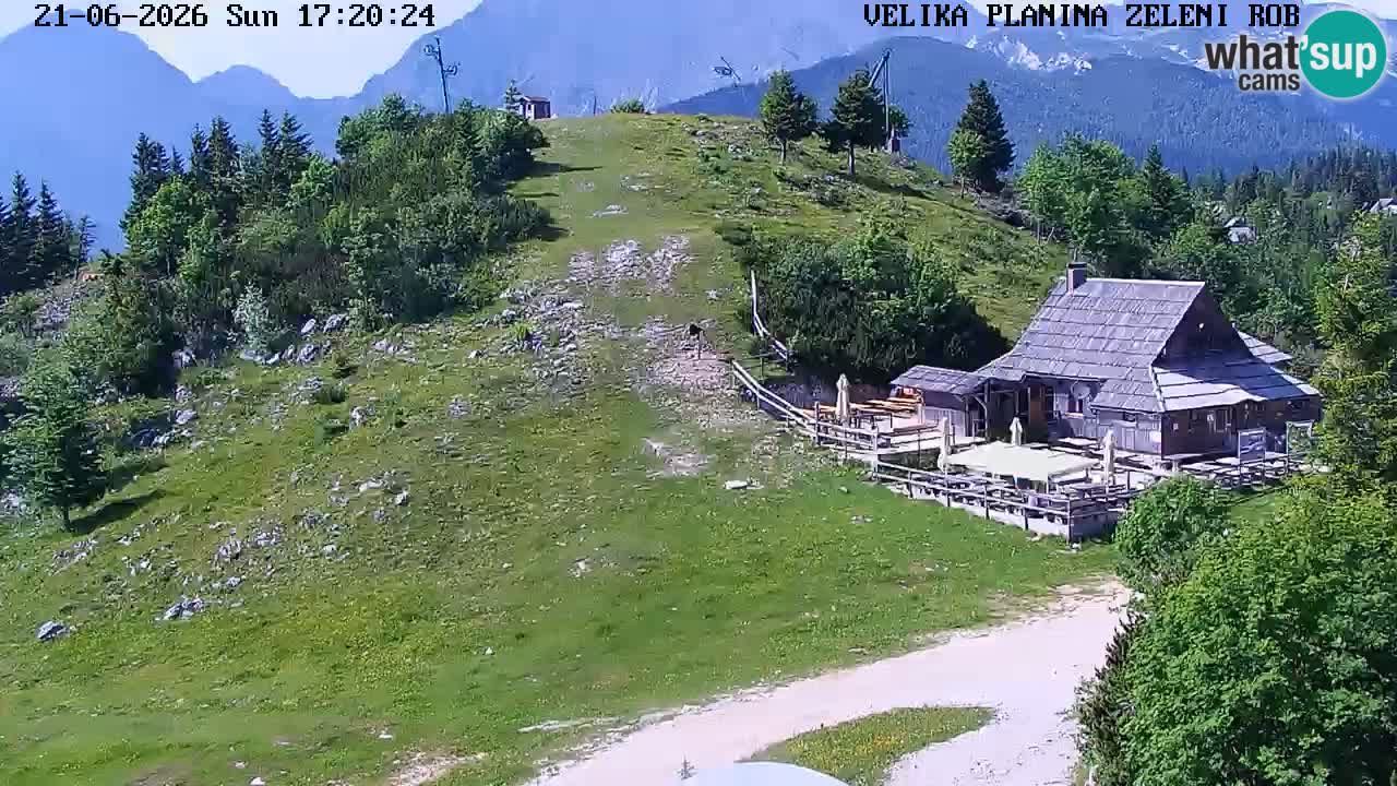 Zeleni Rob – kamera v živo | Velika Planina