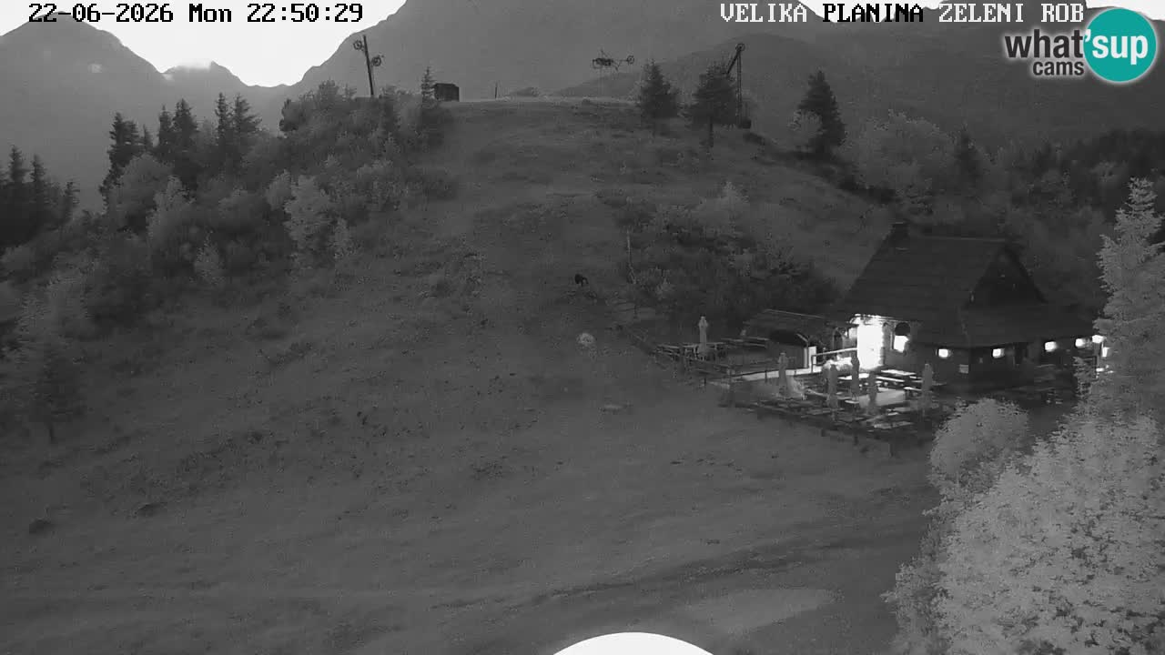 Zeleni Rob – kamera v živo | Velika Planina