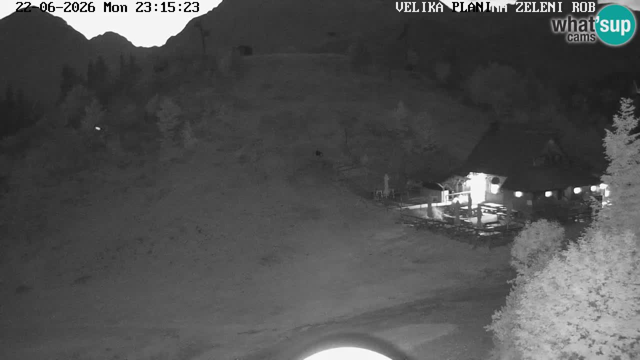Zeleni Rob – kamera v živo | Velika Planina
