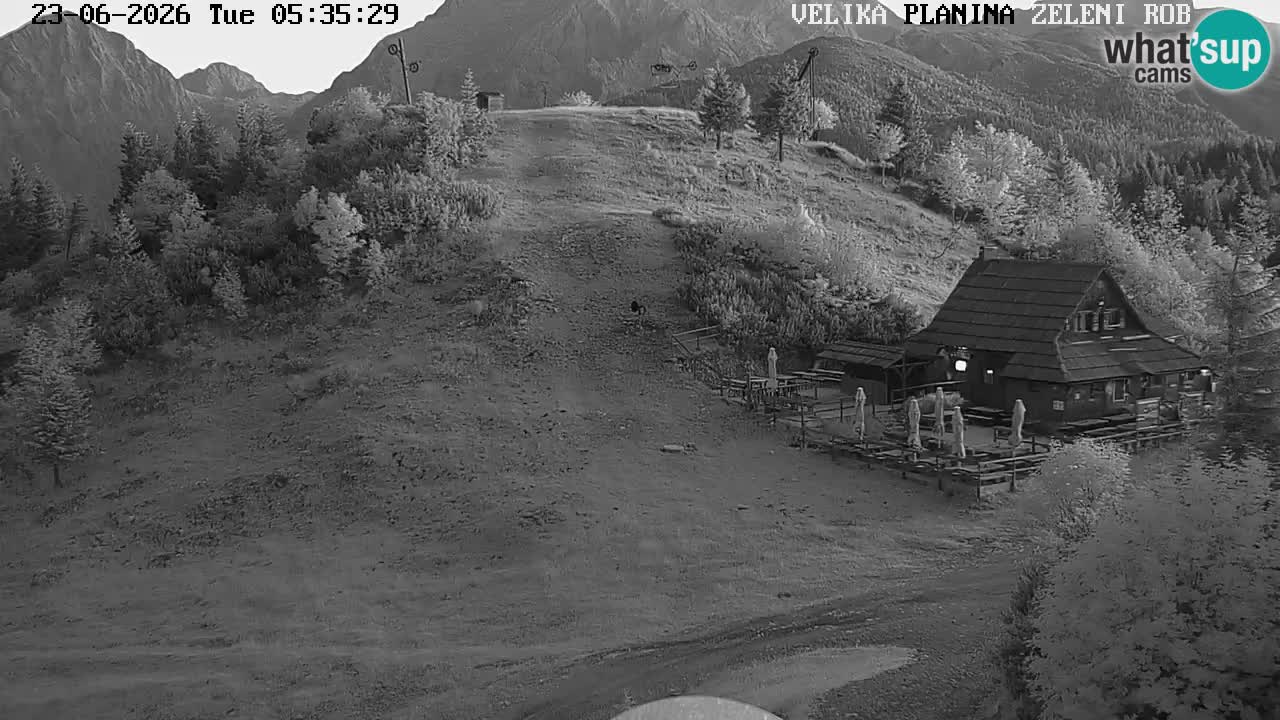 Zeleni Rob | Webcam en vivo Velika Planina