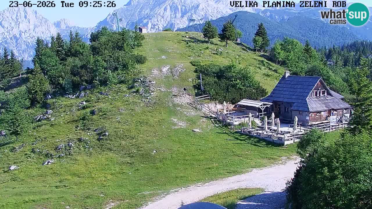 Zeleni Rob | Webcam en vivo Velika Planina