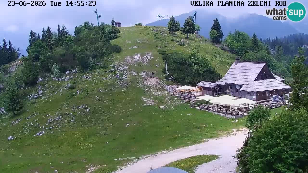 Zeleni Rob | Web kamera Velika Planina