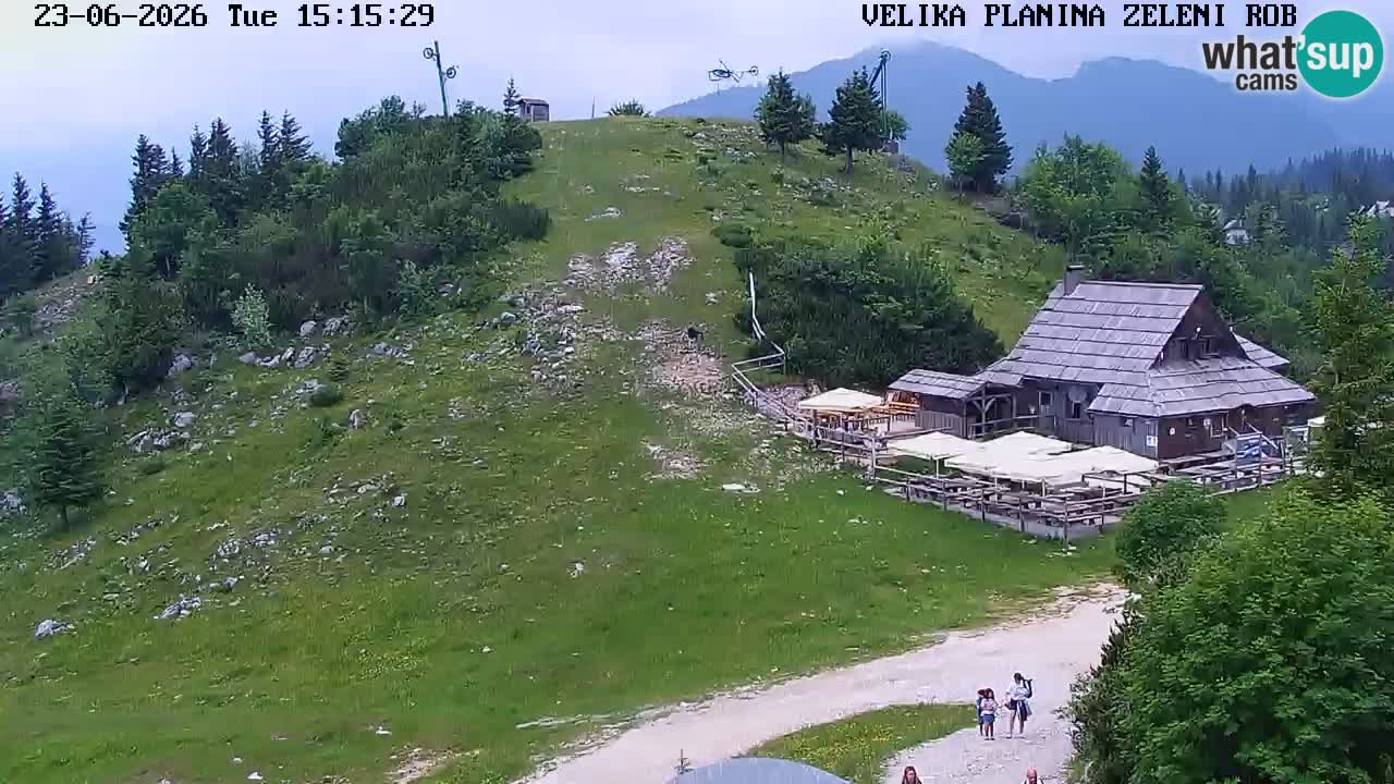 Zeleni Rob – kamera v živo | Velika Planina