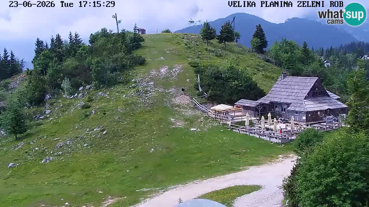 Zeleni Rob | Webcam en vivo Velika Planina