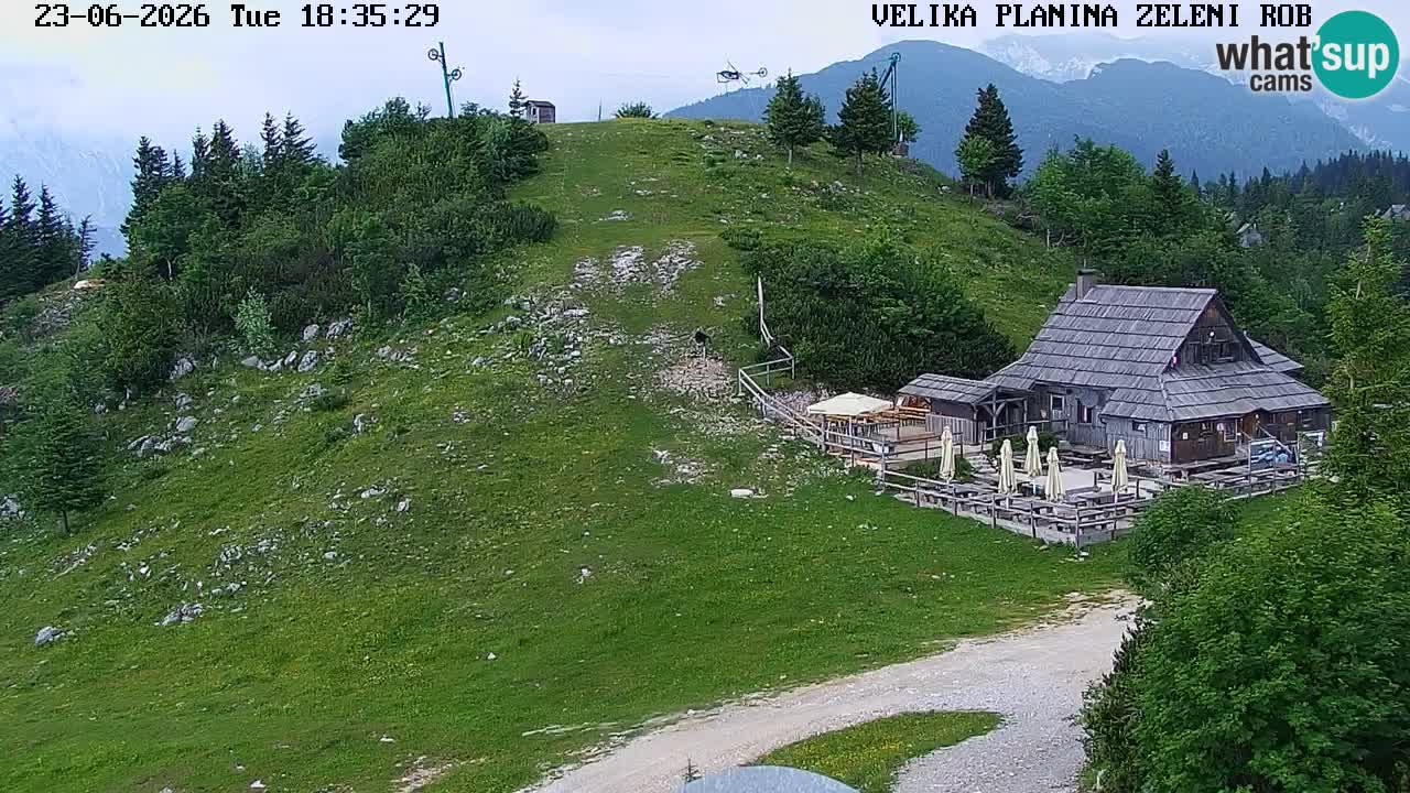 Zeleni Rob | Webcam en vivo Velika Planina