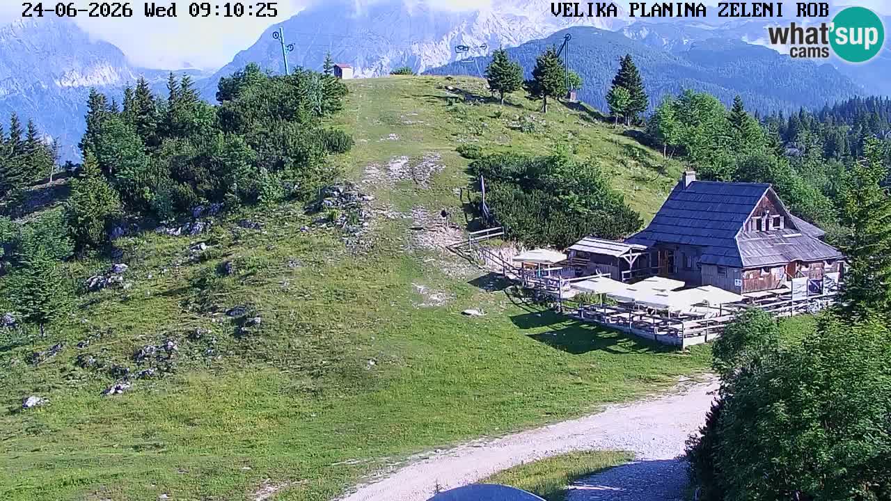 Zeleni Rob | Webcam en vivo Velika Planina