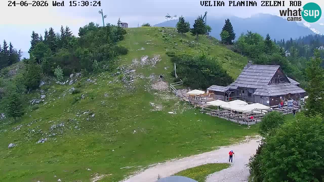 Zeleni Rob | Webcam en vivo Velika Planina