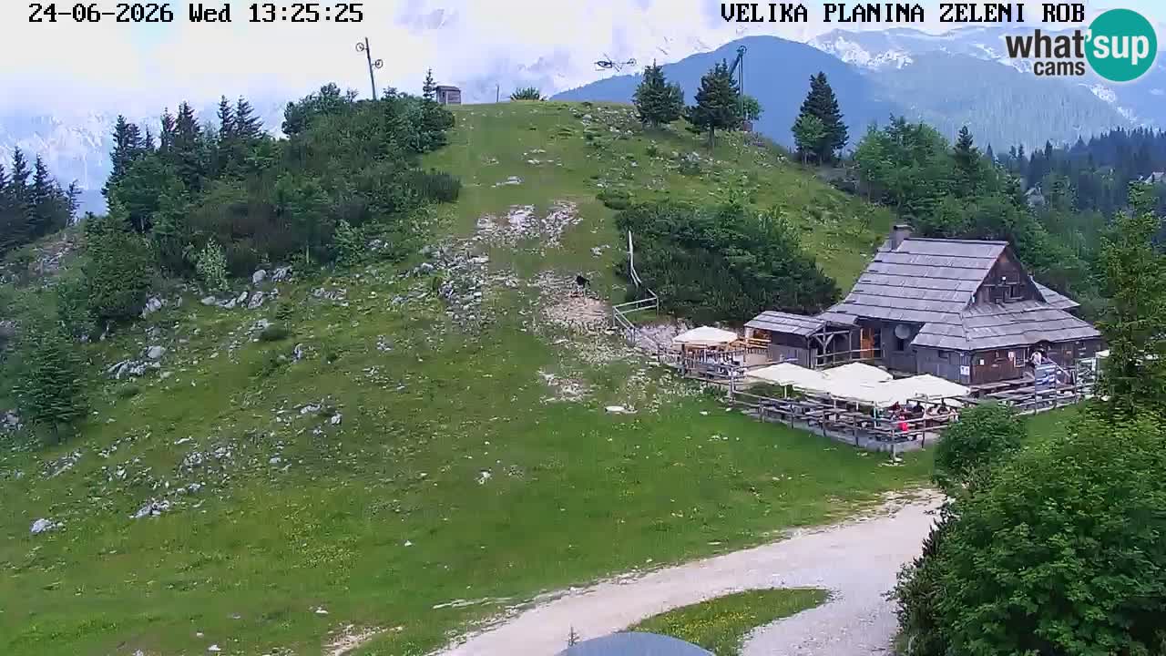 Zeleni Rob | Webcam en vivo Velika Planina
