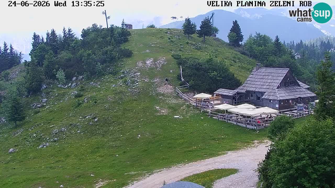 Zeleni Rob | Webcam en vivo Velika Planina