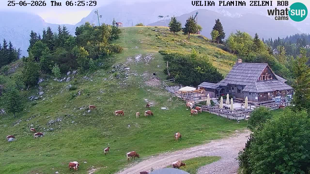 Zeleni Rob | Web kamera Velika Planina
