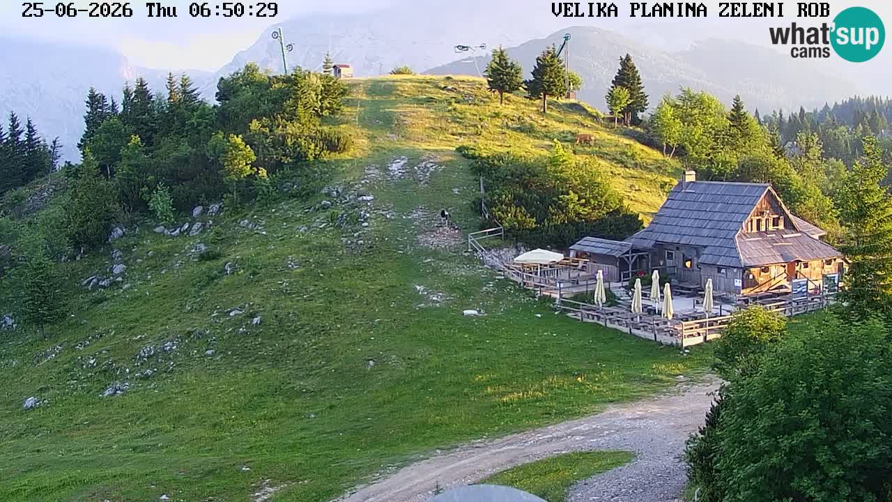 Zeleni Rob | Web kamera Velika Planina