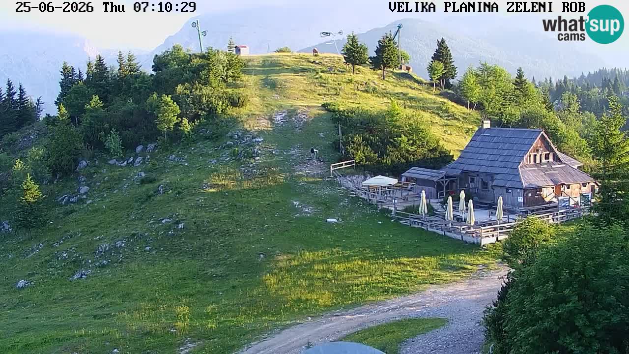 Zeleni Rob | Webcam en vivo Velika Planina
